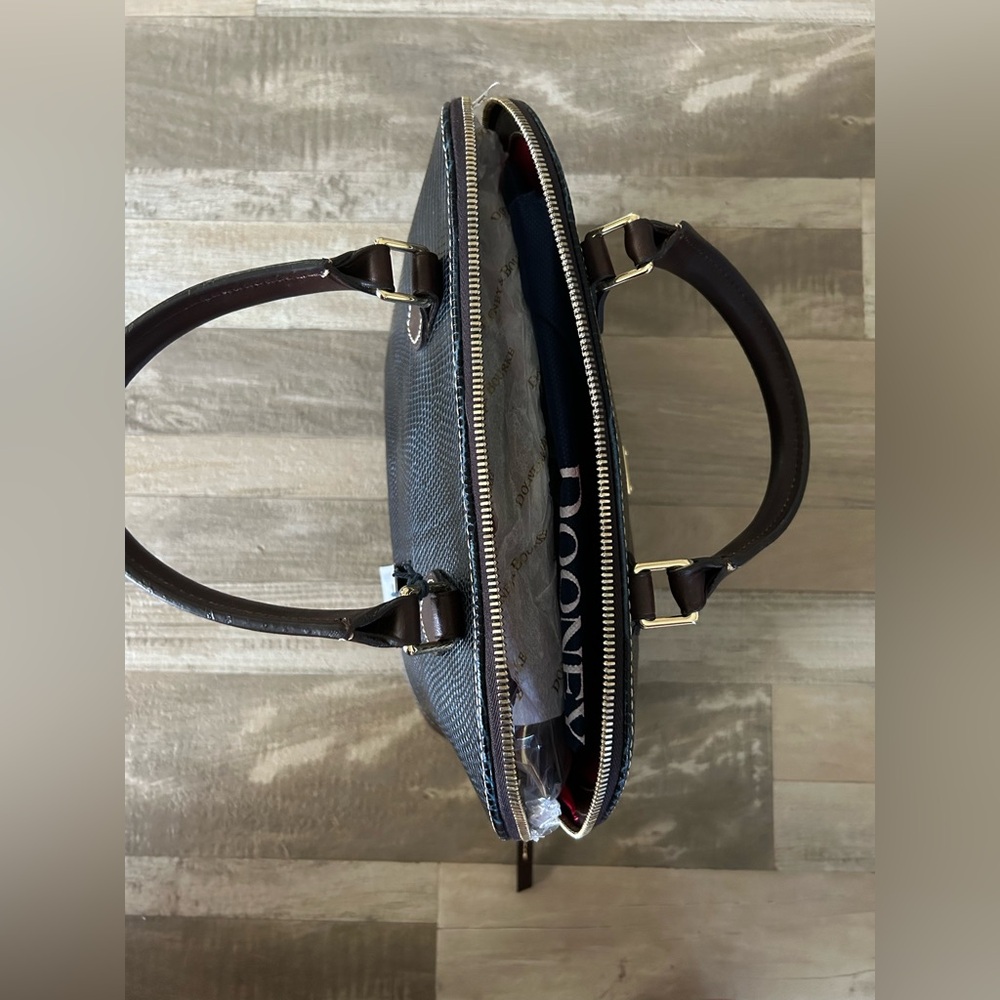 Dooney & Bourke Midnight Blue Textured Handbag - Picture 3 of 4